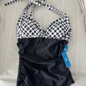 CUPSHE Picnic Date Long Torso Swimsuit